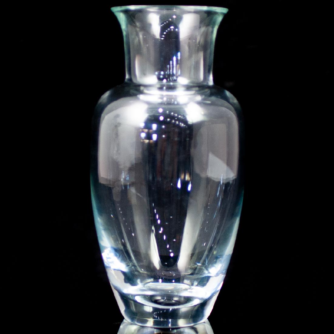 Daum clear crystal vase (1 of 3)