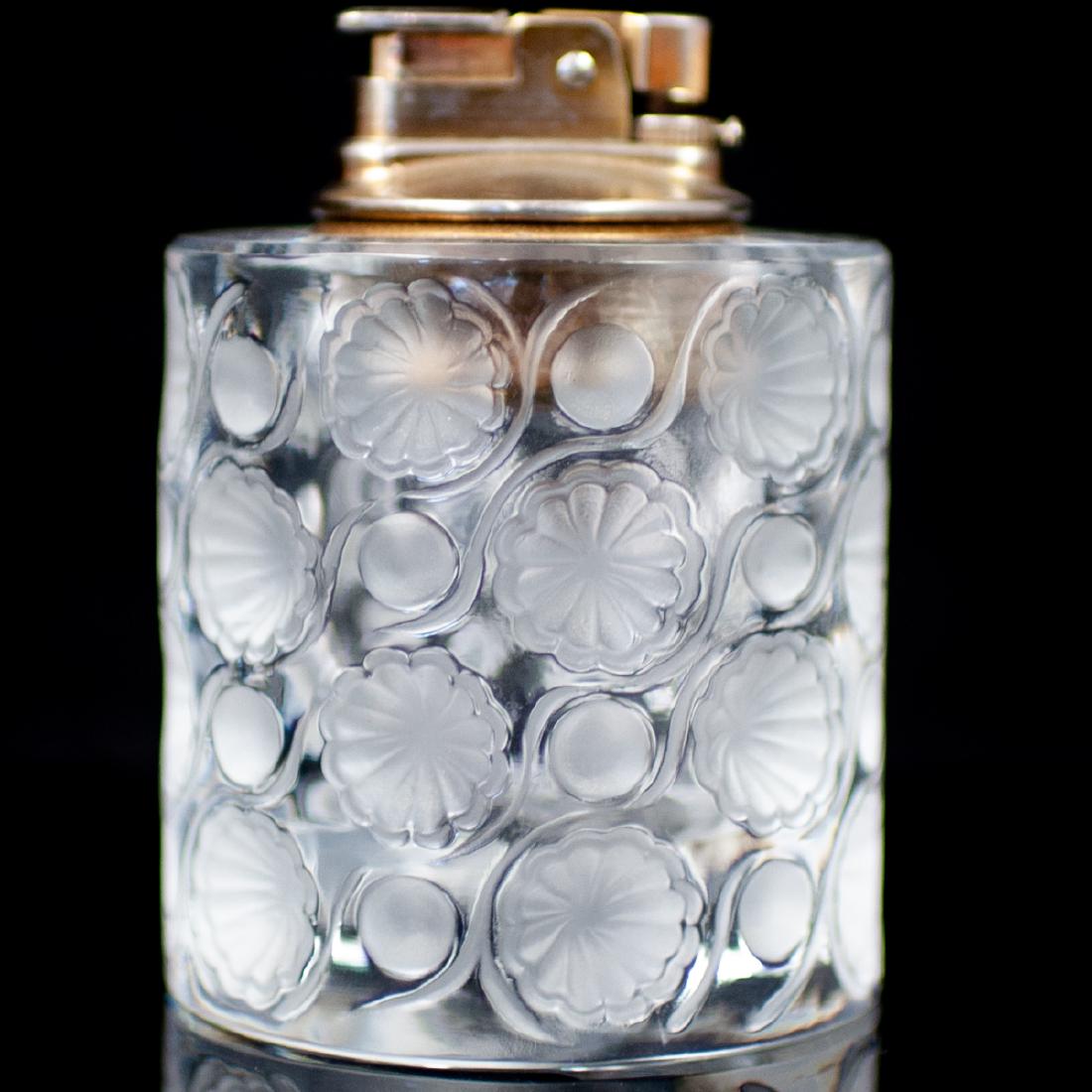 Lalique Crystal "Tokyo" Table Lighter (1 of 4)