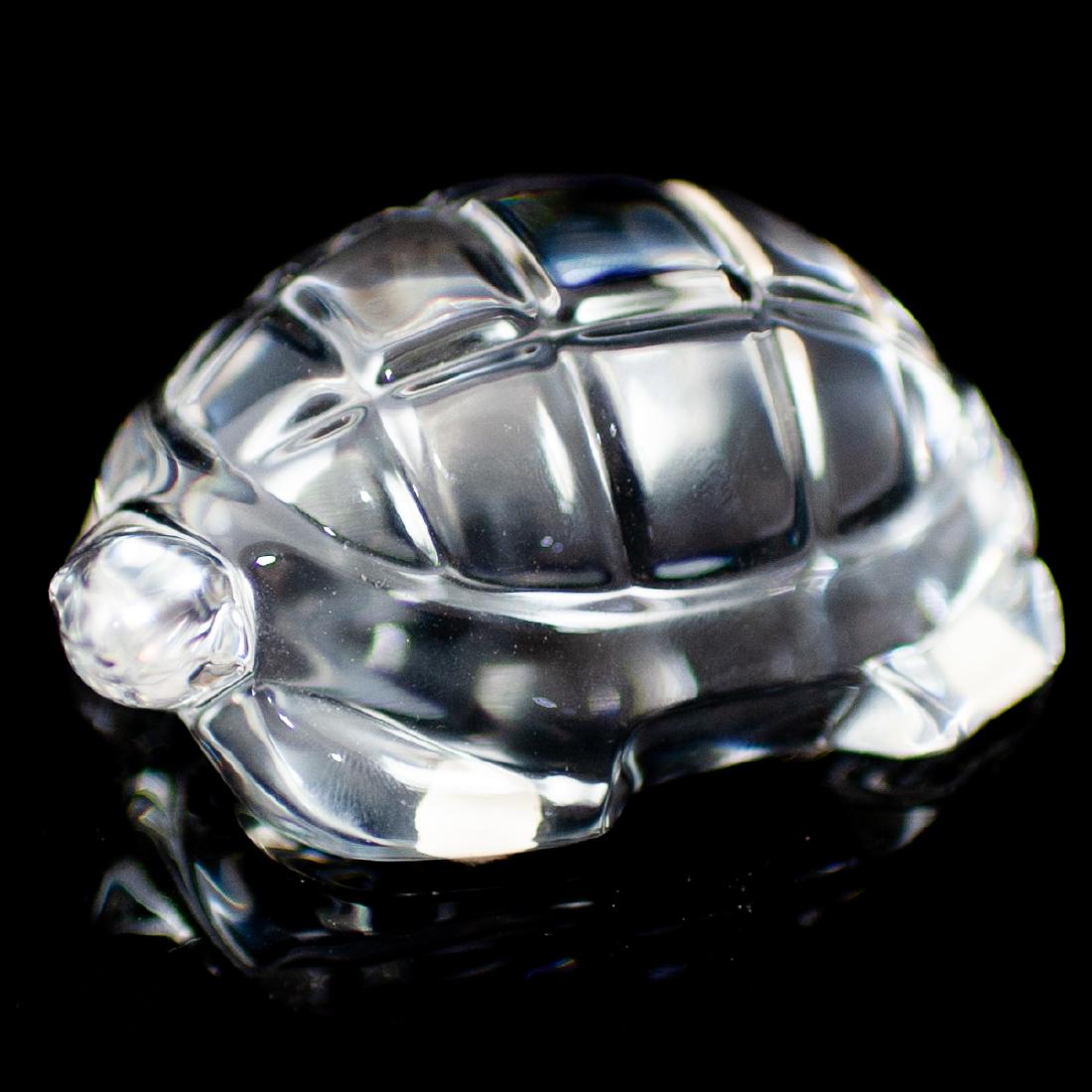 Baccarat clear crystal turtle (1 of 3)