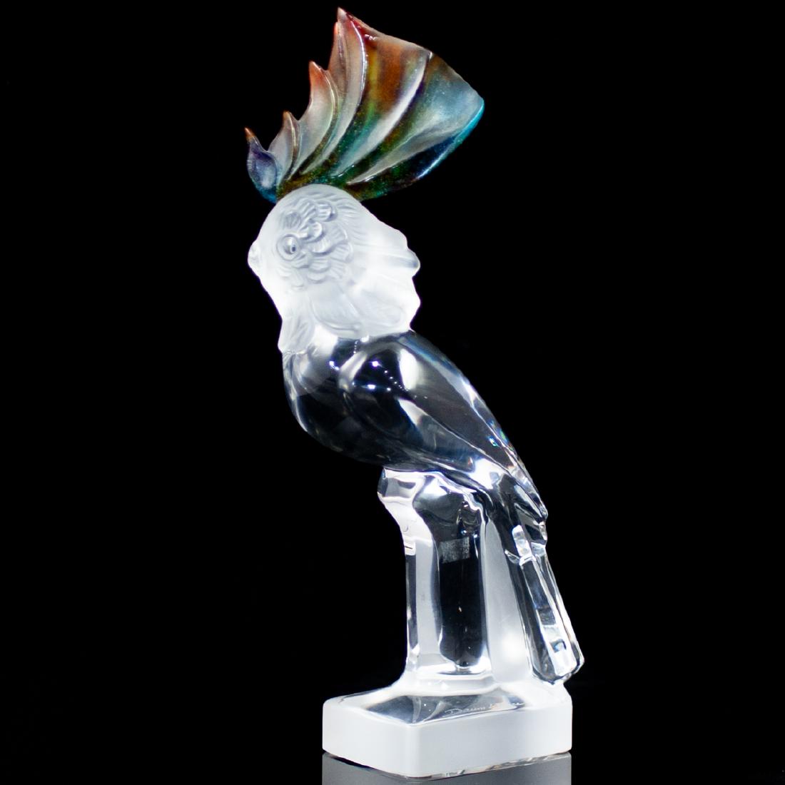 Large Daum crystal Cockatiel (1 of 4)