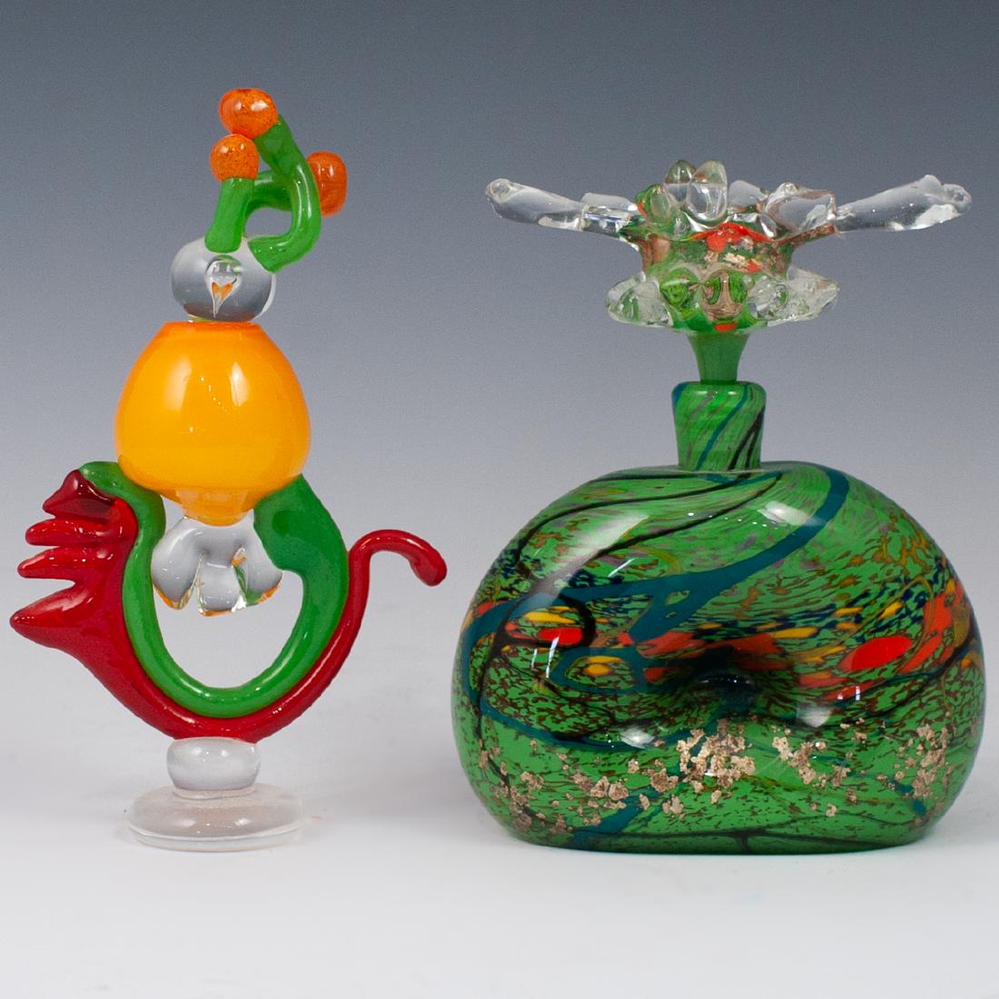 (2 Pc) Murano Glass Perfume Bottles (1 of 6)