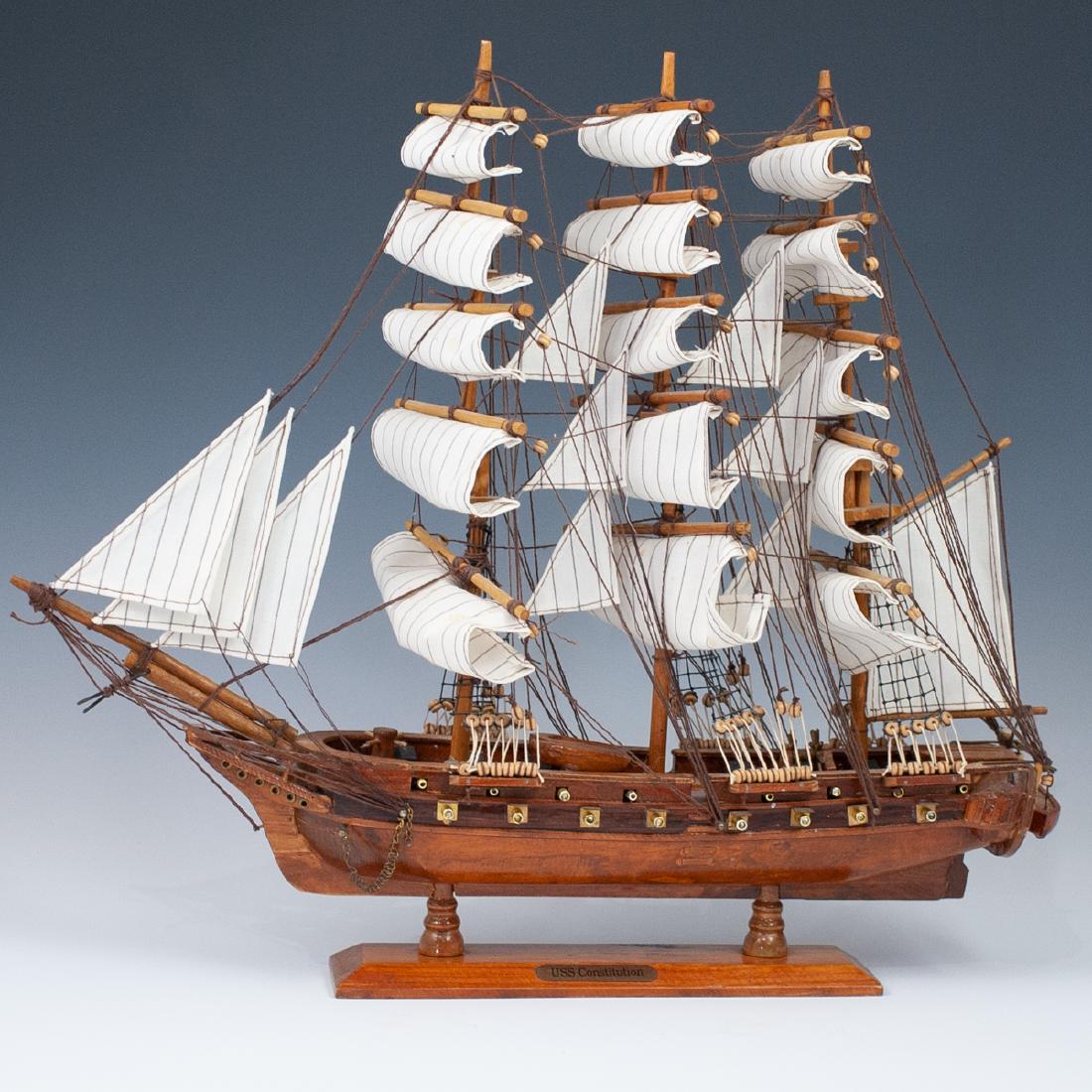 Handcrafted "USS Constitution" Model Boat (1 of 7)