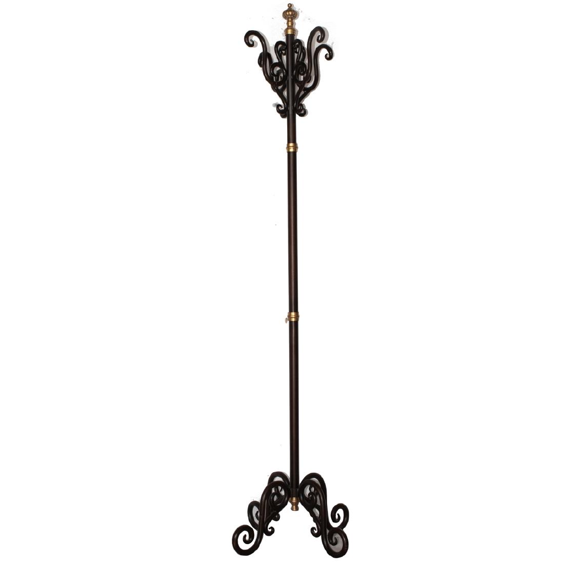 Vintage iron and bronze coat rack (1 of 4)