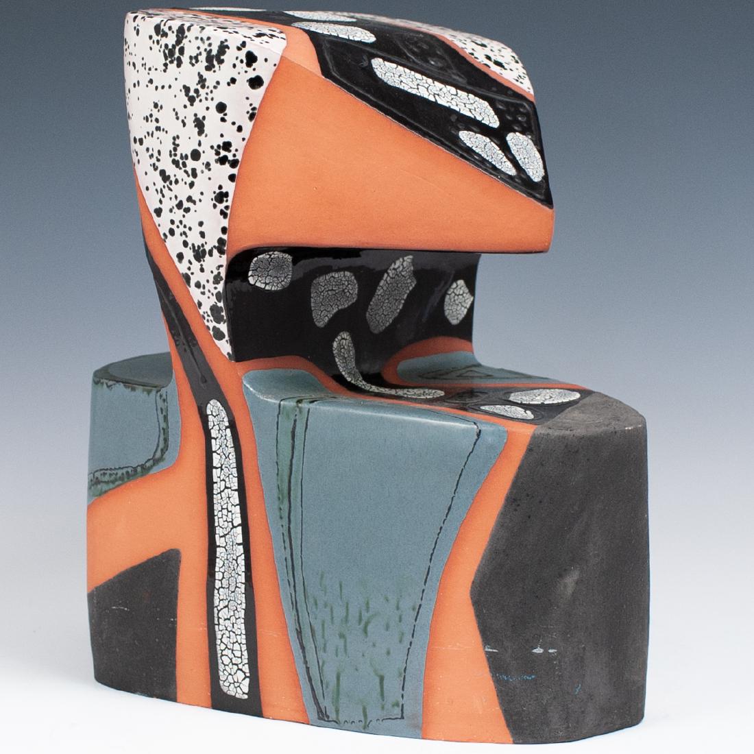 Ceramic Abstract Sculpture Signed. (1 of 5)