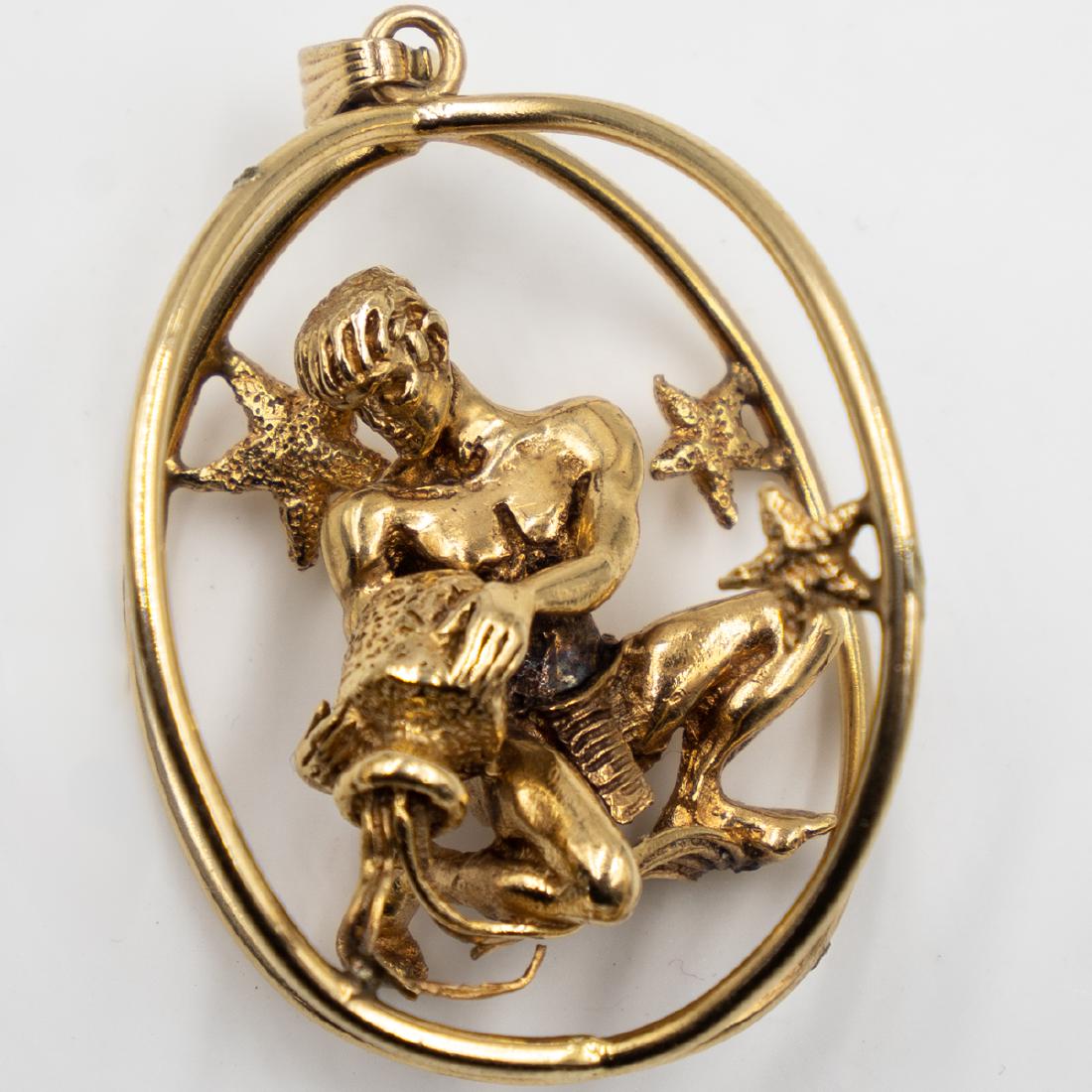 Vintage Gold Figural Pendant (1 of 3)