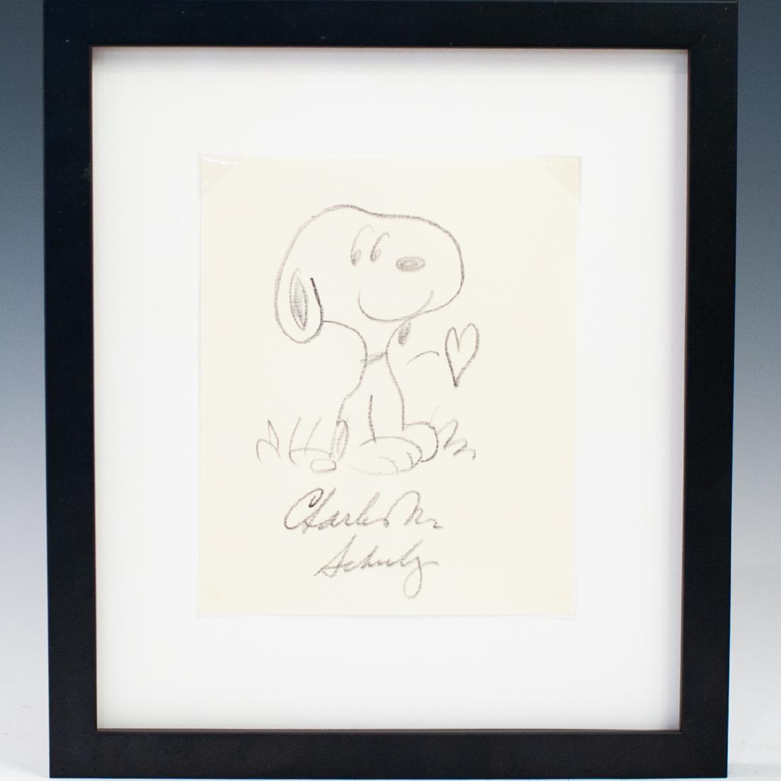 Charles M Shulz Drawing (American, 1922-2000) (1 of 2)