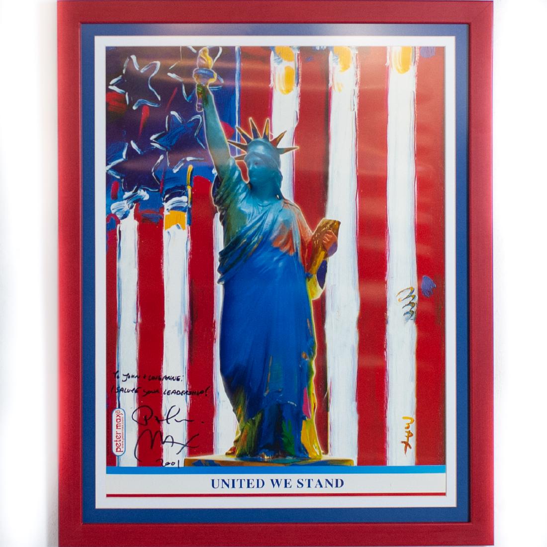 Peter Max "Liberty Head" signed poster (1 of 4)