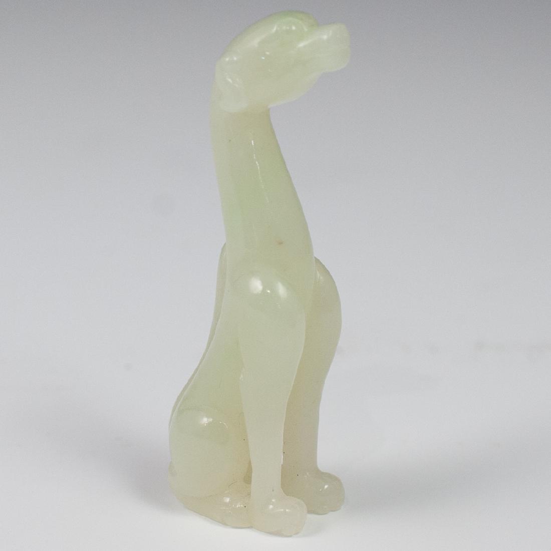 Chinese Carved White Jade Meerkat (1 of 4)