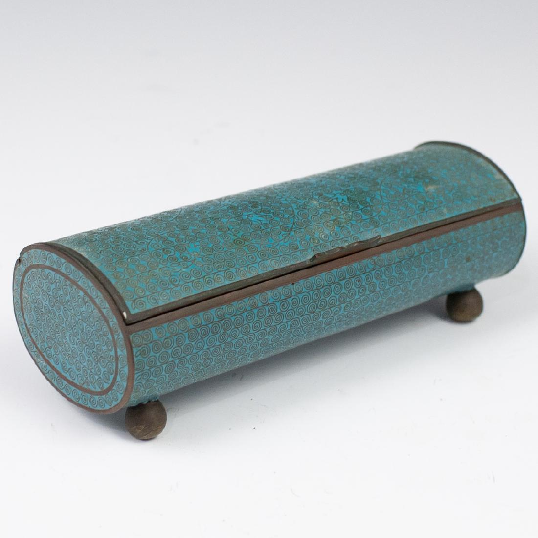 Chinese cloisonne stamp box (1 of 6)