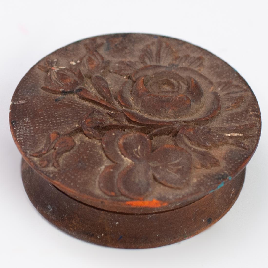 Antique Wooden Pill Box (1 of 4)