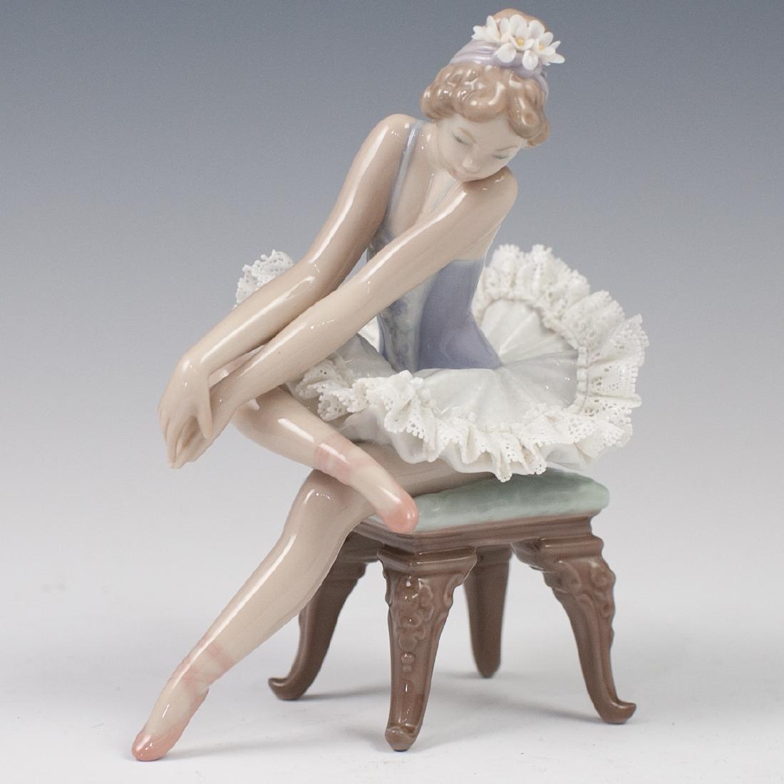 LLadro porcelain seated ballerina