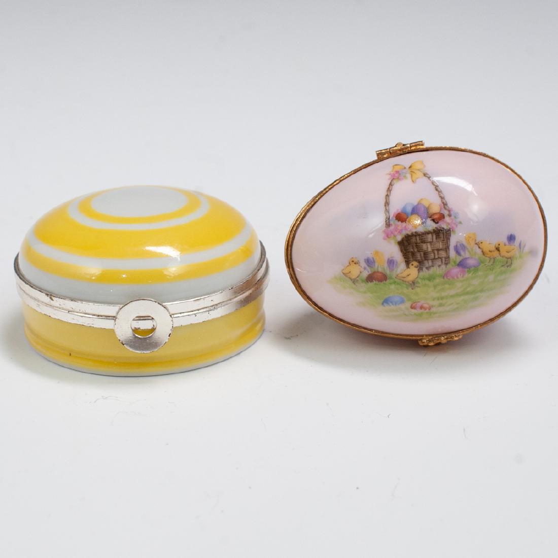 (2 Pc) Limoges Porcelain Boxes (1 of 4)