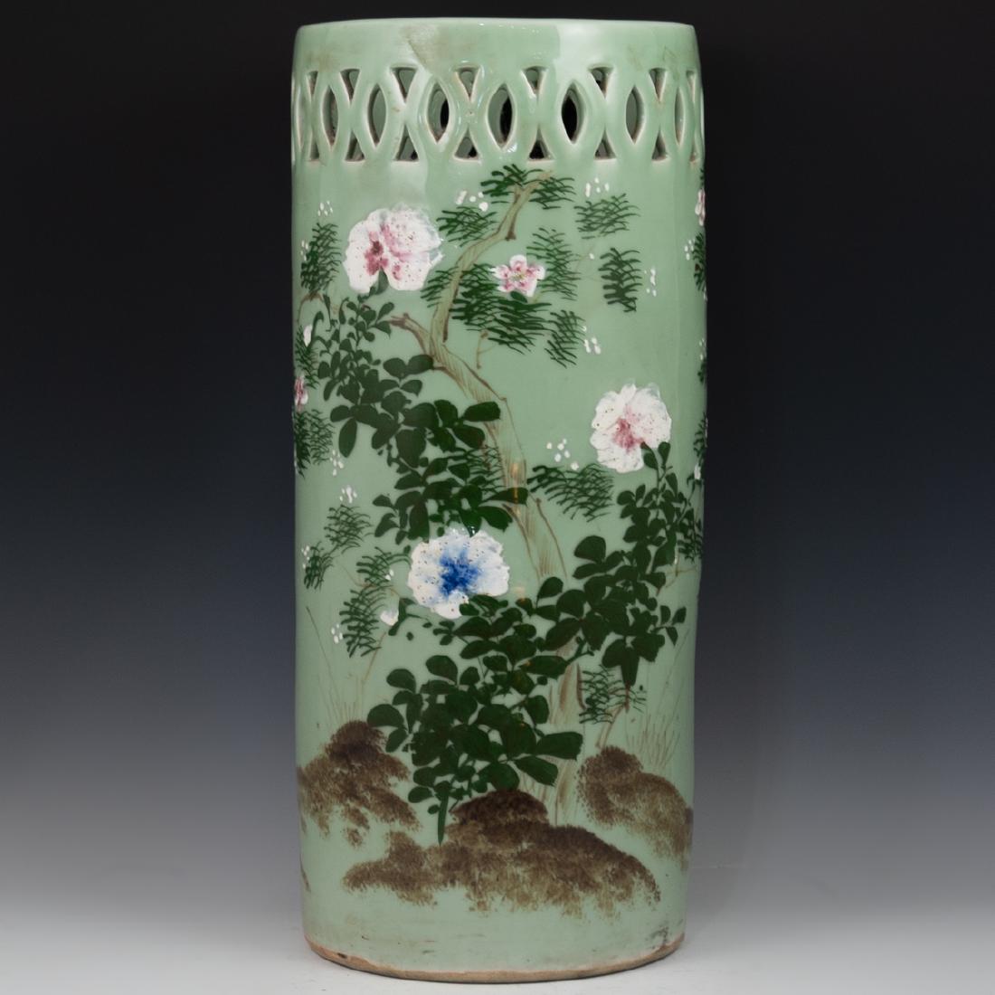 Chinese Celadon Umbrella Stand (1 of 4)