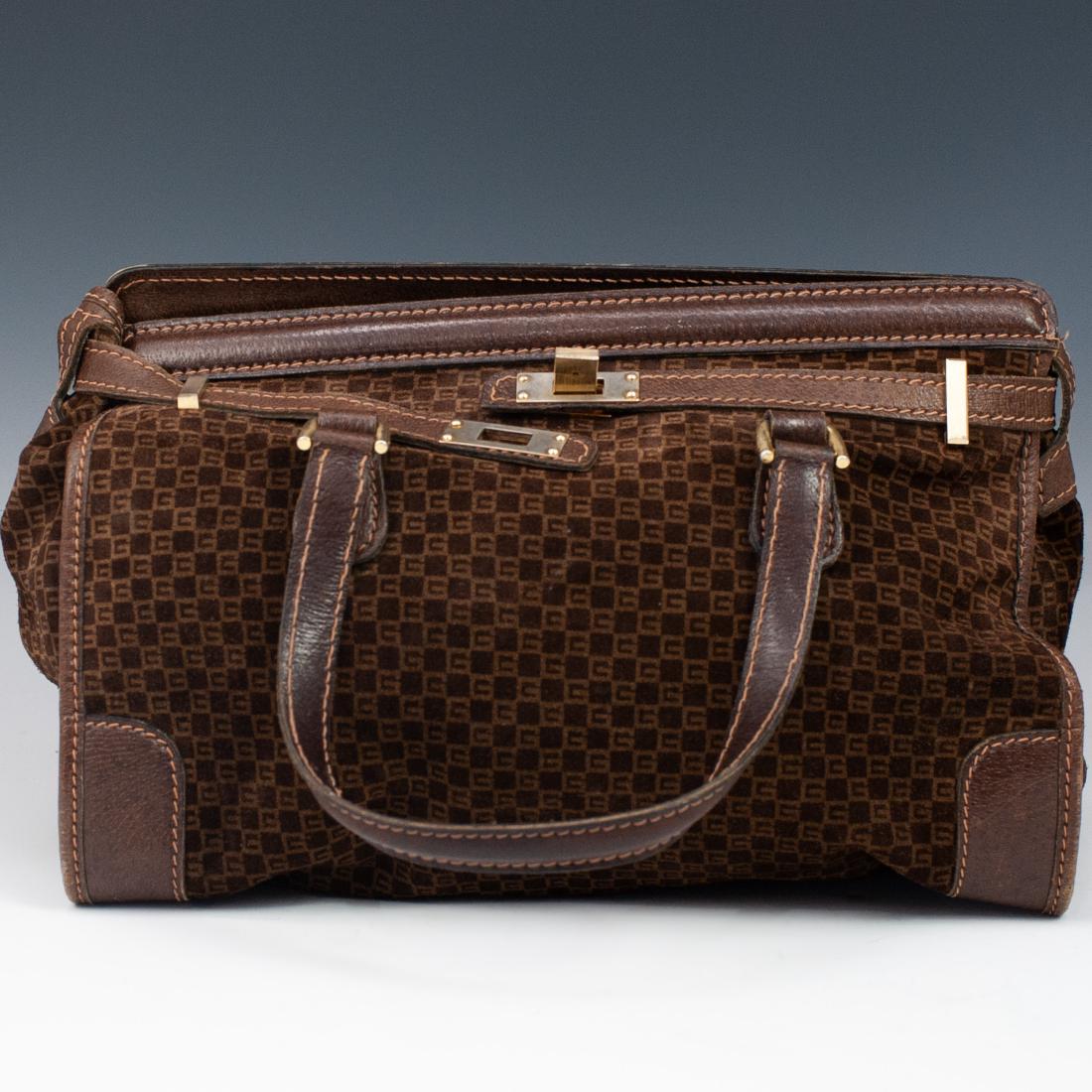 Possibly Vintage Gucci Suede Handbag (1 of 5)