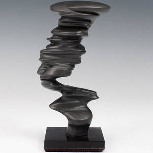 Tony Cragg (British, 1949- ) "Bust": DESCRIPTION: Tony Cragg (British, 1949- ) "Bust" tin on plexiglass limited edition sculpture. Edition of 75. Originally purchased from Yorkshire Sculpture Park. Comes with hand signed COA. CIRCA: 20th