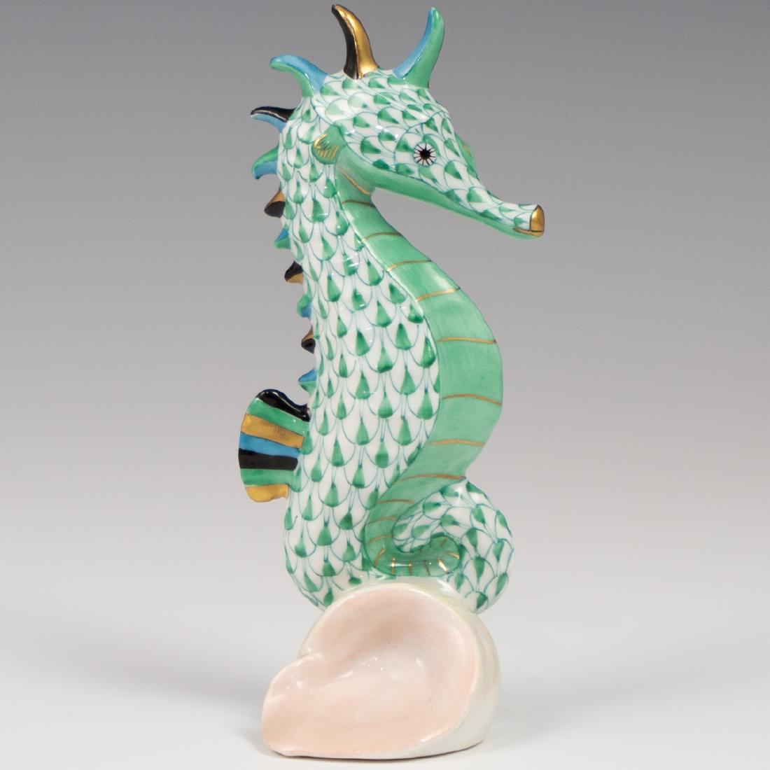 Herend Porcelain Seahorse Figurine (1 of 2)