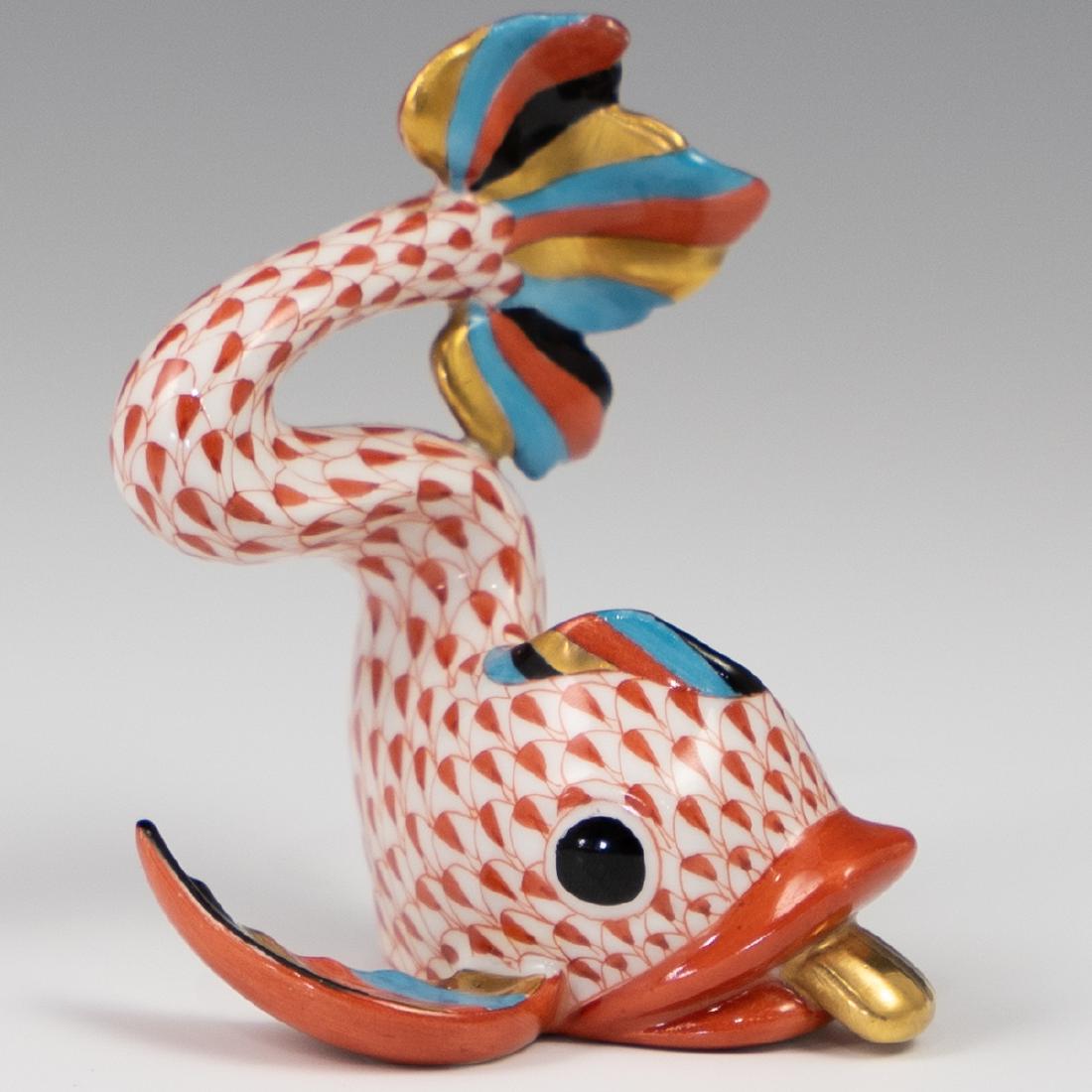 Herend Fishnet Flying Fish (1 of 3)