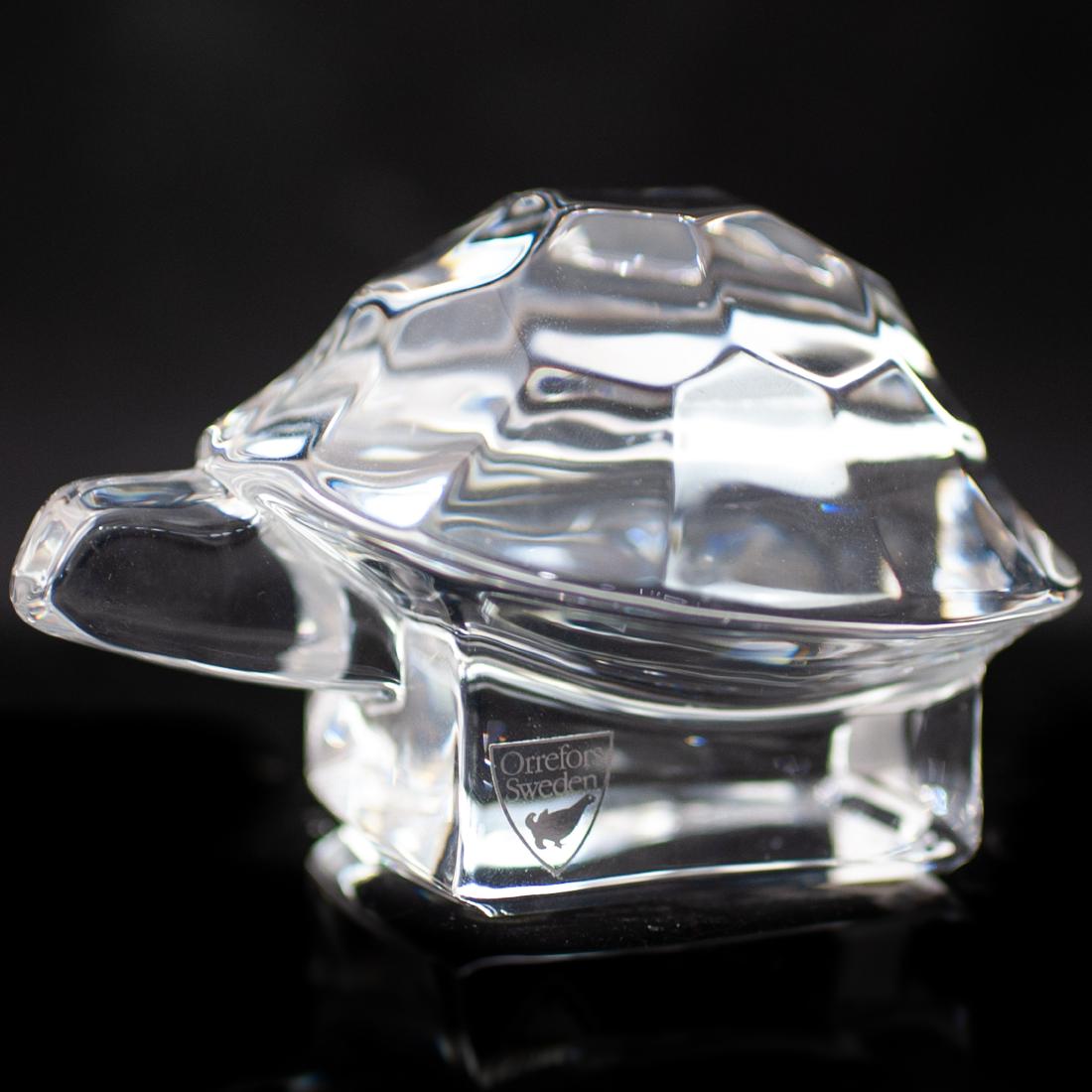 Orrefors Crystal Turtle Paperweight (1 of 3)