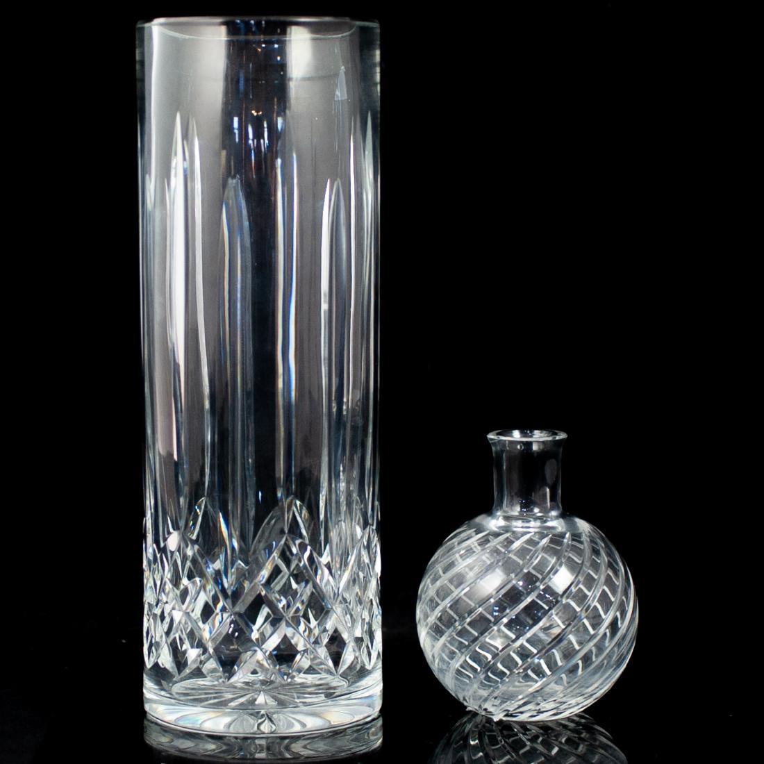 (2 Pc) Waterford & Baccarat Vases (1 of 4)