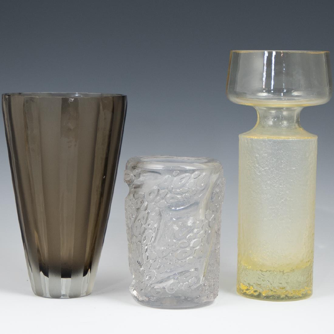 (3 Pc) Collection Of Glass Vases (1 of 4)