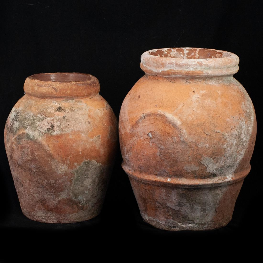 (2 Pc) Italian Ceramic Garden Pots (1 of 4)