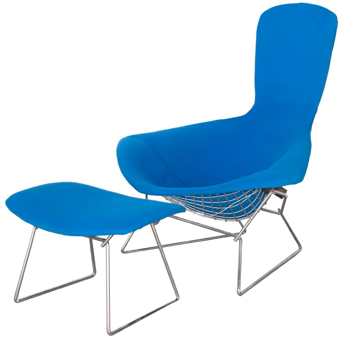 Knoll Harry Bertoia "Bird" Chair With Ottoman (1 of 4)