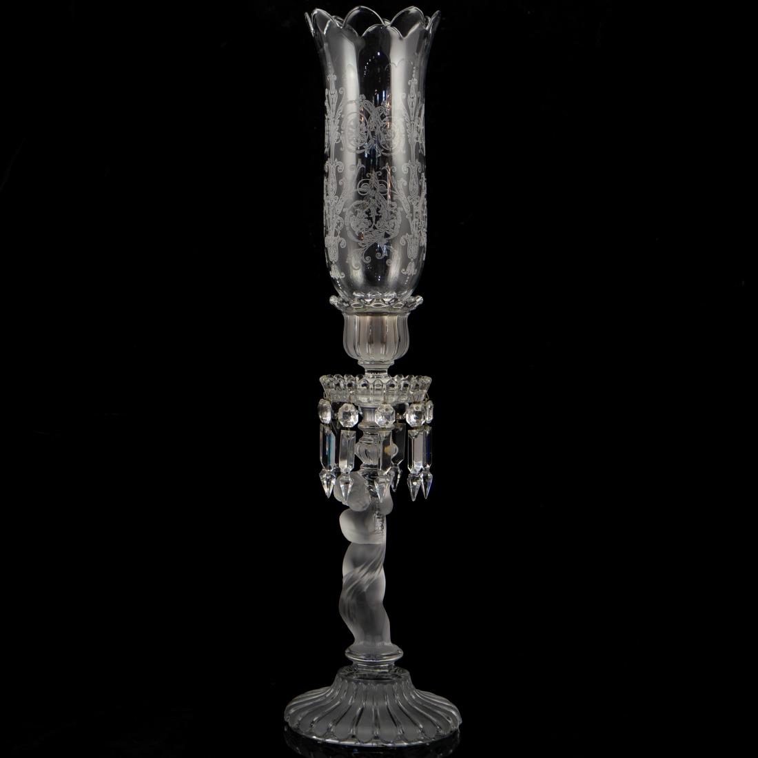 Baccarat Crystal "Enfant" Hurricane Lamp (1 of 6)