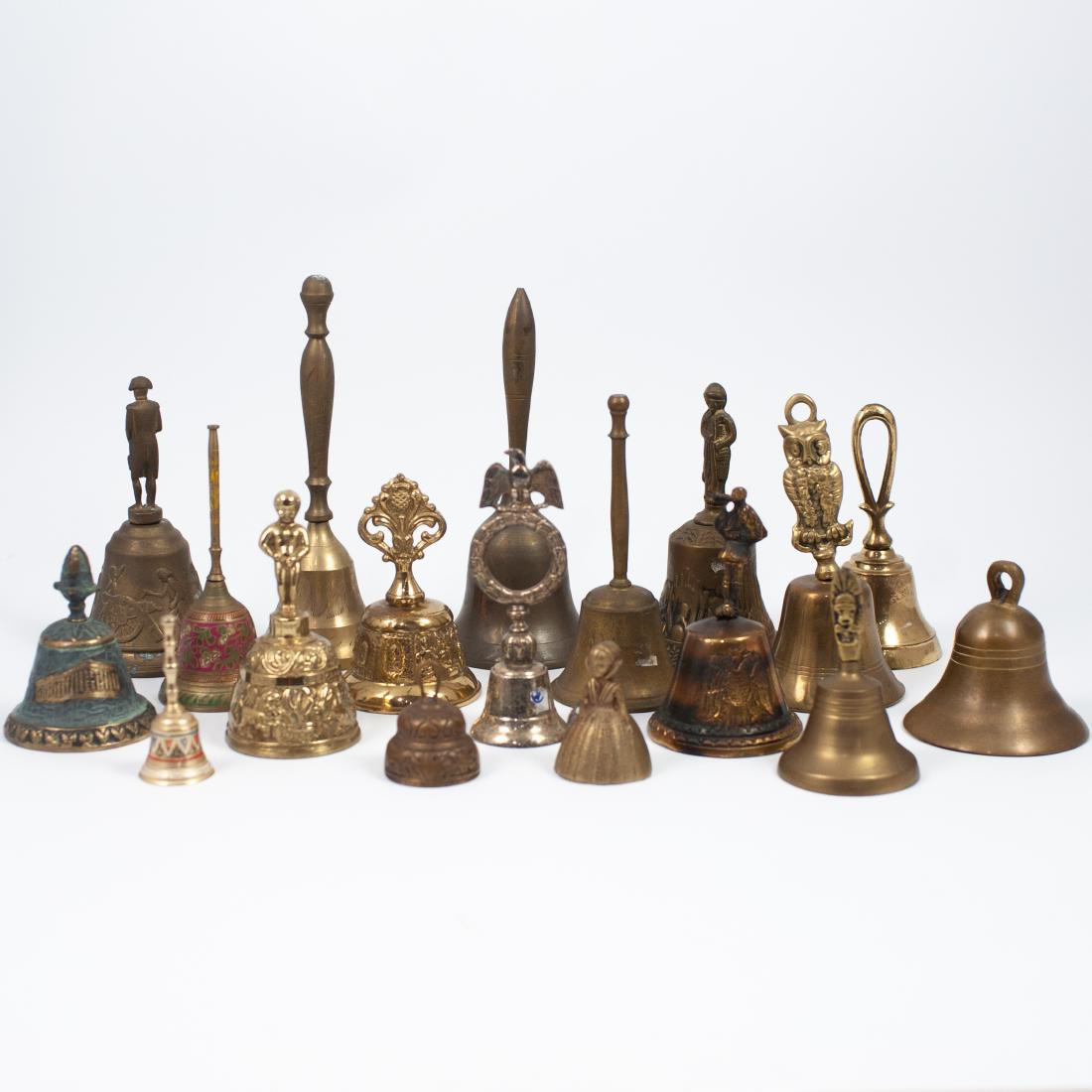 (18 Pc) Colection Of Bronze & Brass Bells (1 of 13)