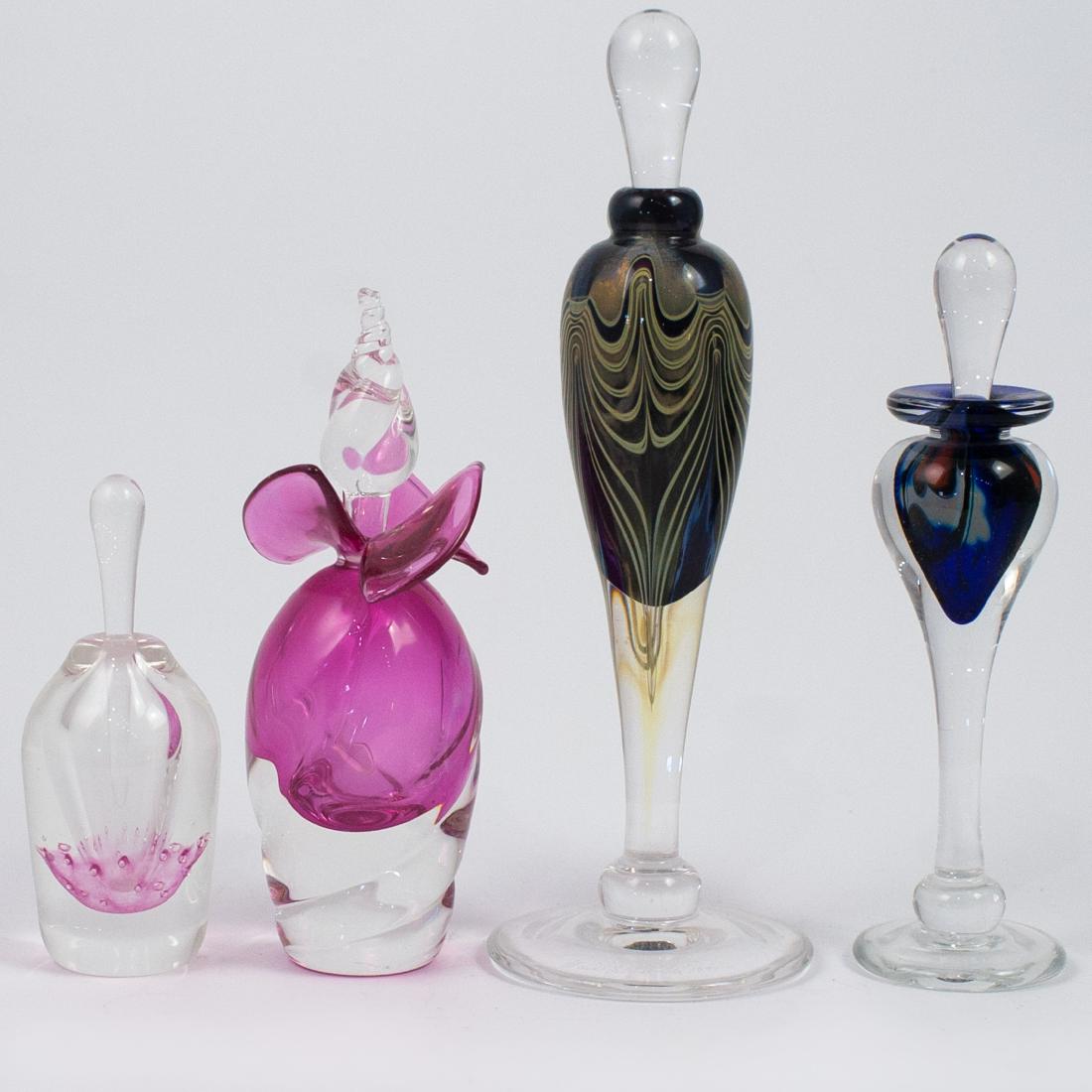 (4 Pc) Collection Of Murano Perfume Bottles (1 of 7)