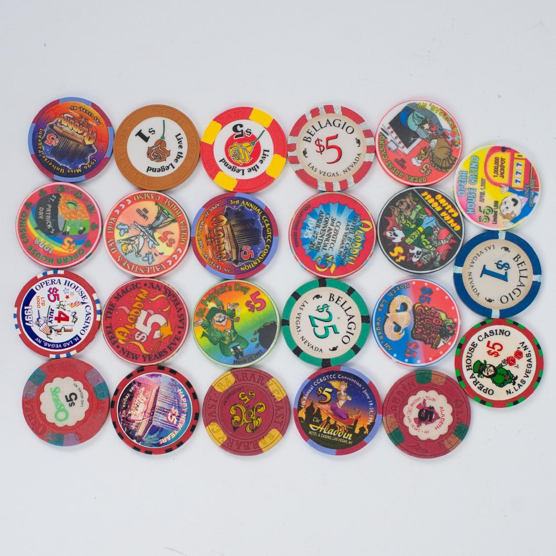 Mixed Lot of Las Vegas Casino Chips
