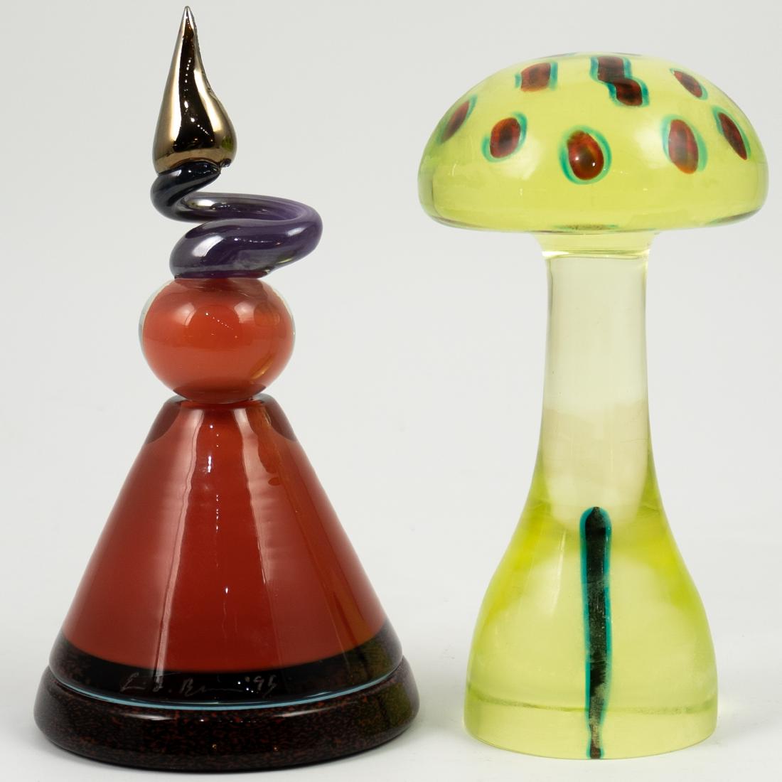 (2 Pc) Signed Murano Glass (1 of 4)