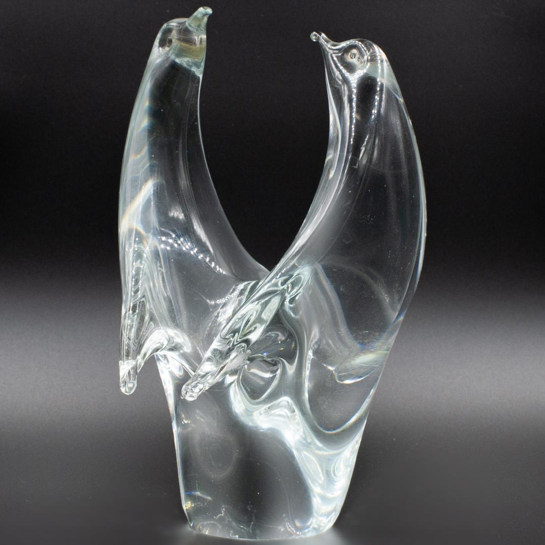 Signed Crystal Penguin Sculpture (1 of 4)