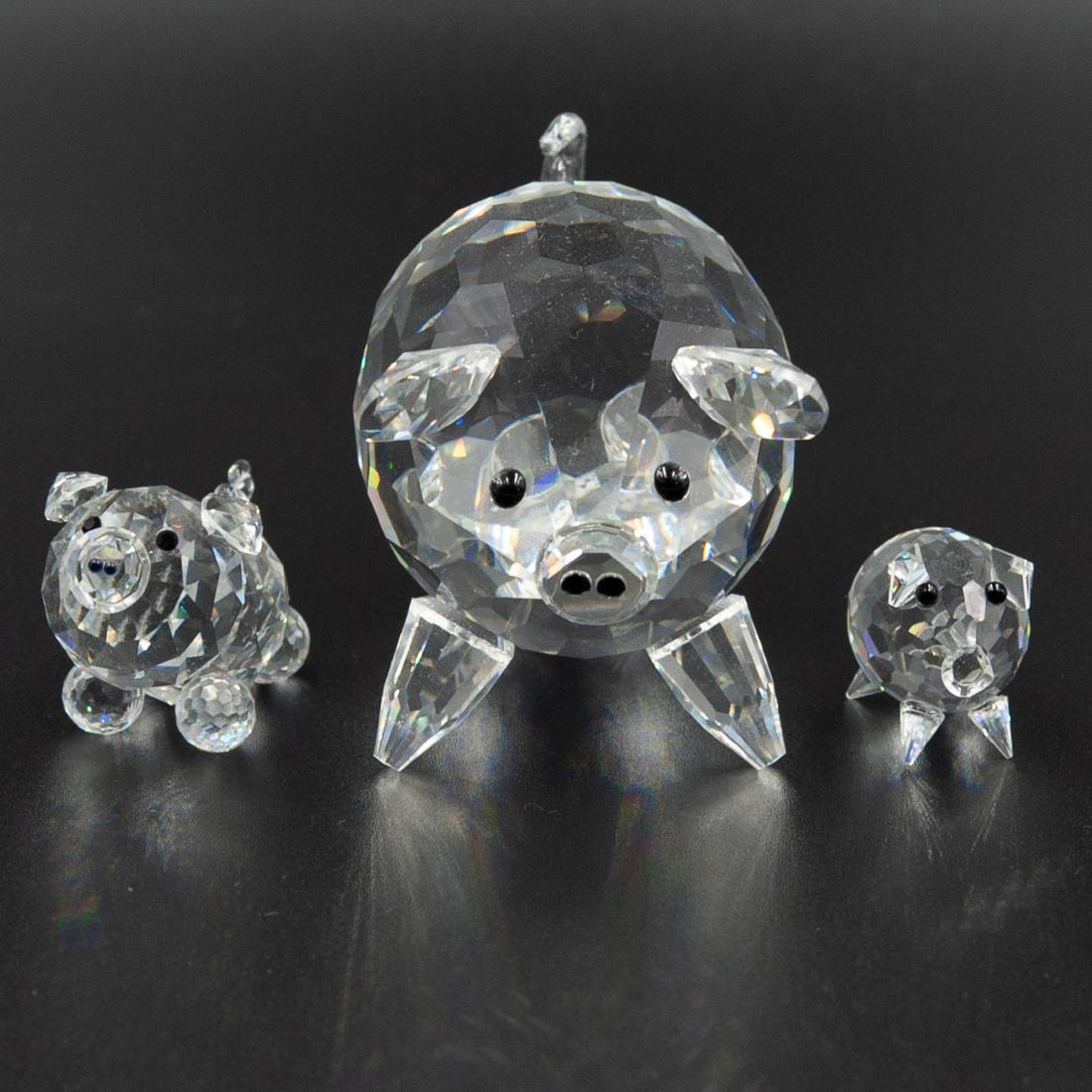 Swarovski Crystal Pig Figurines (1 of 4)