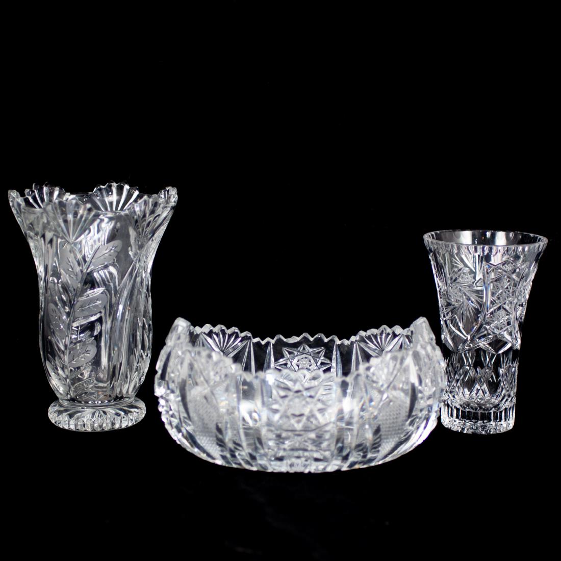 American Brilliant Cut Crystal Set (1 of 3)
