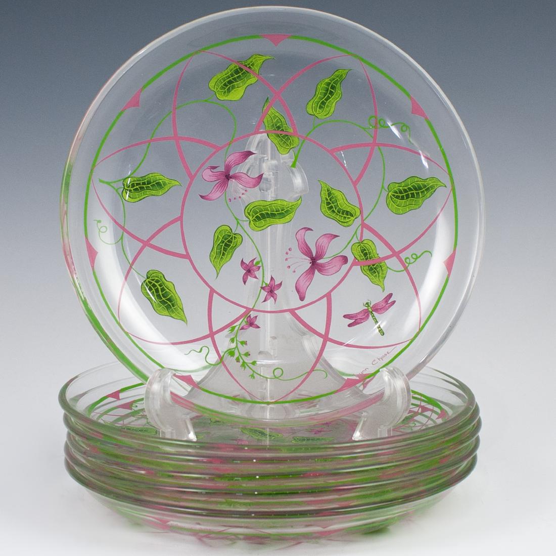 (6) Lynn Chase "Paradise Pink" Crystal Plates (1 of 1)