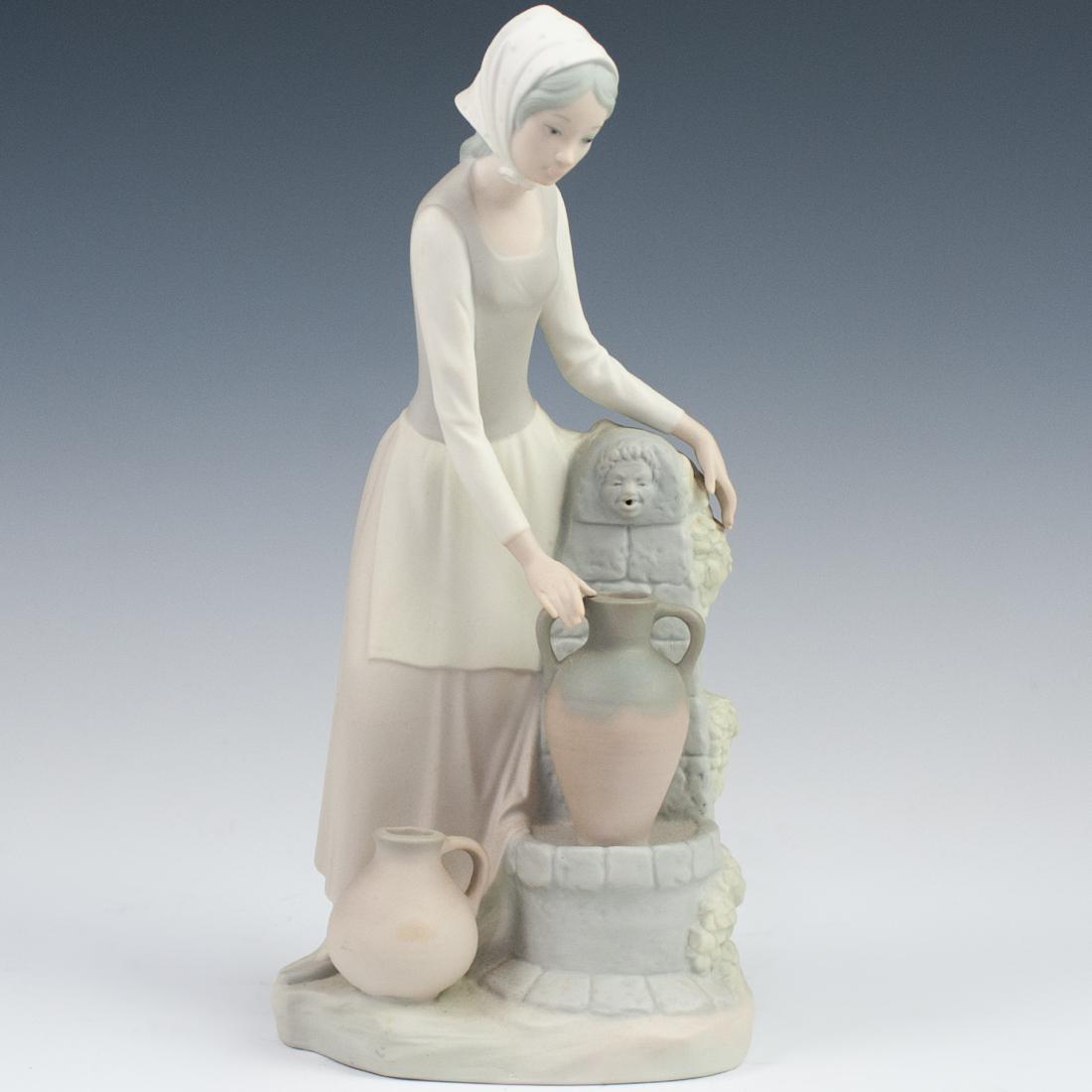 Lladro Bisque "Lady By the Well" Figurine (1 of 3)