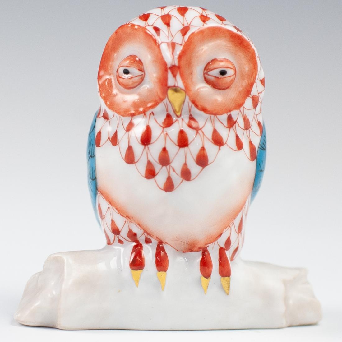 Herend Porcelain Fishnet Owl (1 of 3)