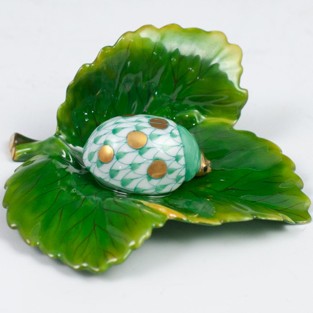 Herend Porcelain Fishnet Ladybug (1 of 2)