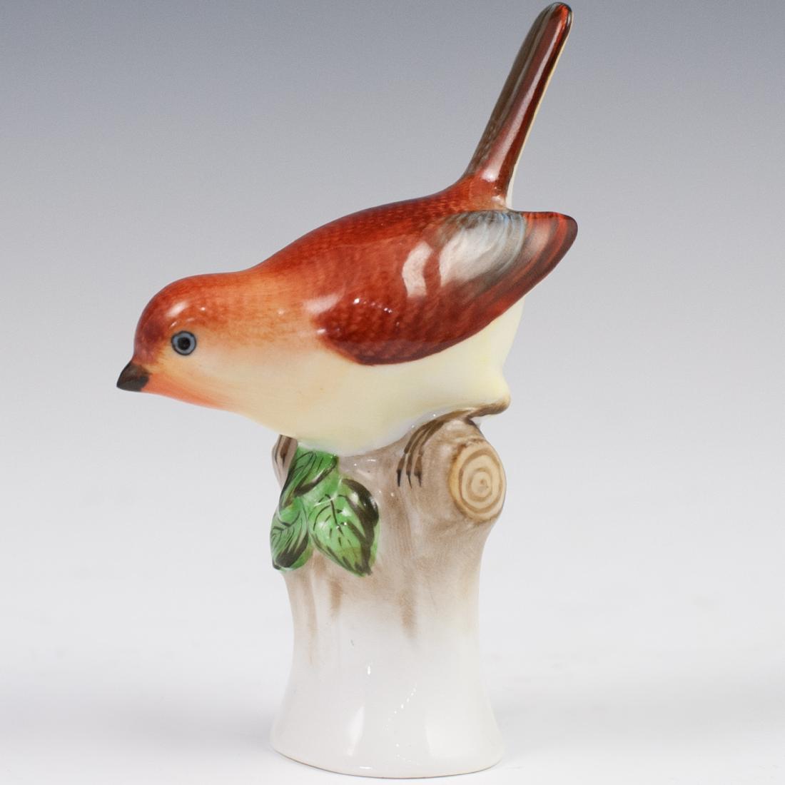Herend Porcelain Naturalistic Bird Figurine (1 of 3)