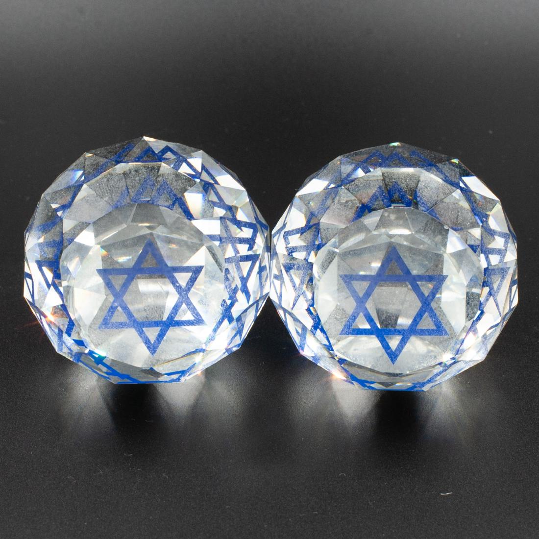 Pair Of Swarovski Crystal Paperweights (1 of 2)