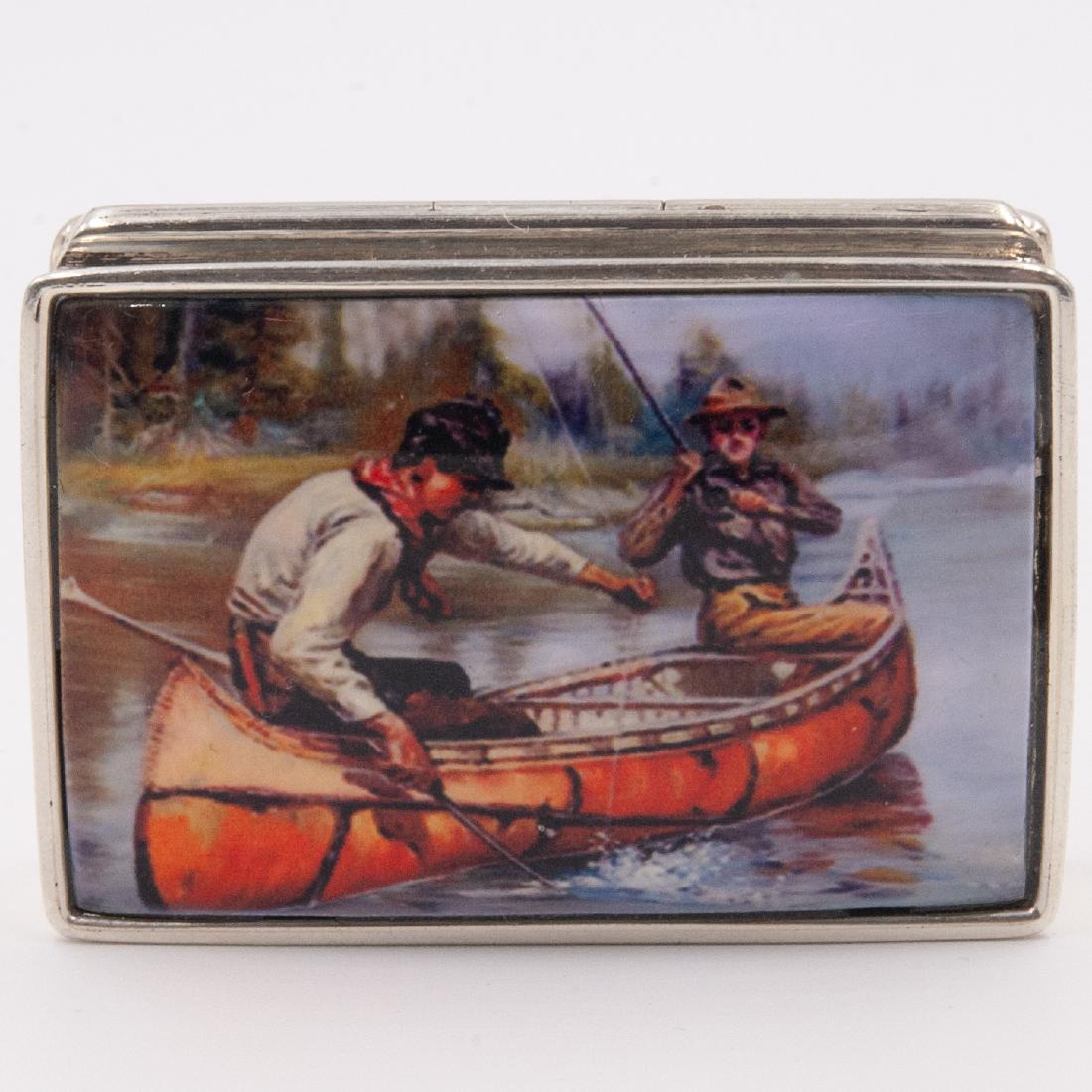 Enamel Sterling Pill Box (1 of 2)