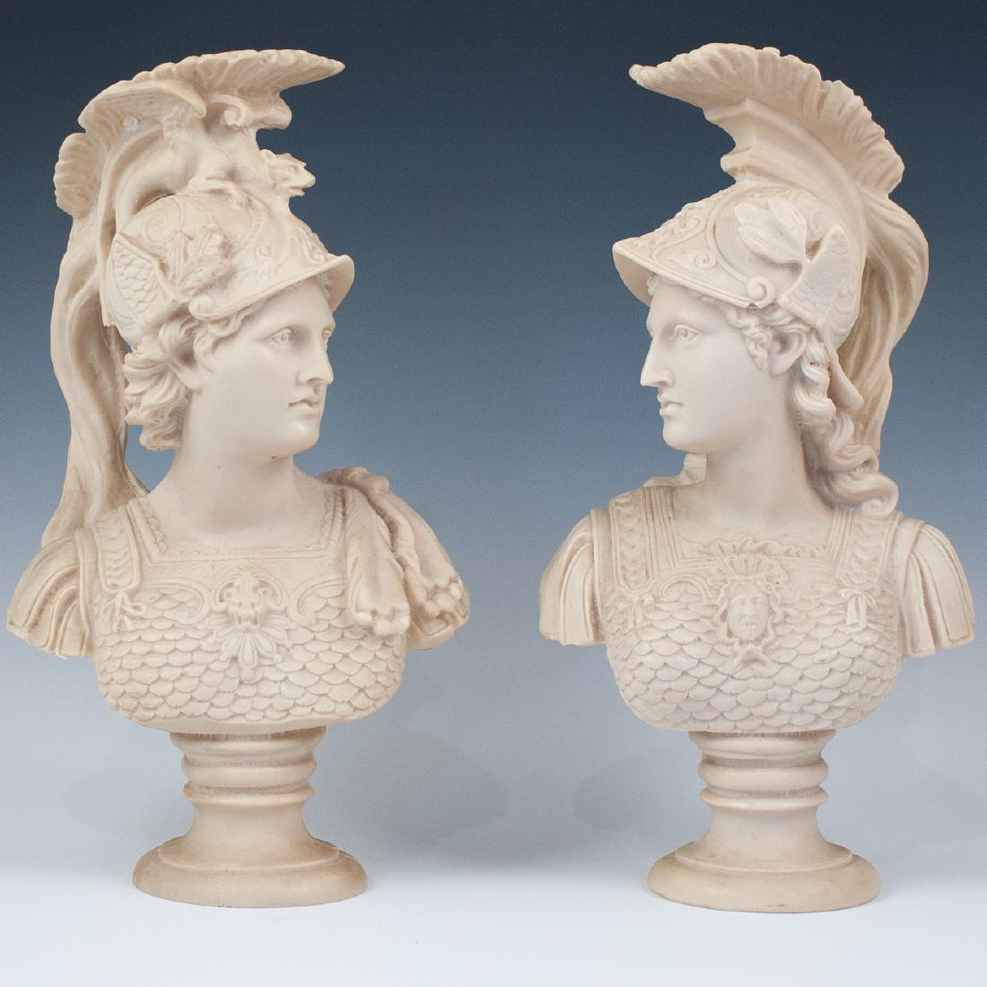 Pair Of Composite Italain Military Busts (1 of 6)