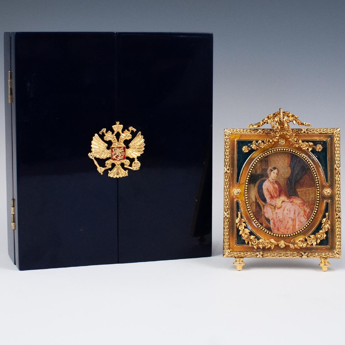 Faberge Gilded & Enamel frame (1 of 5)
