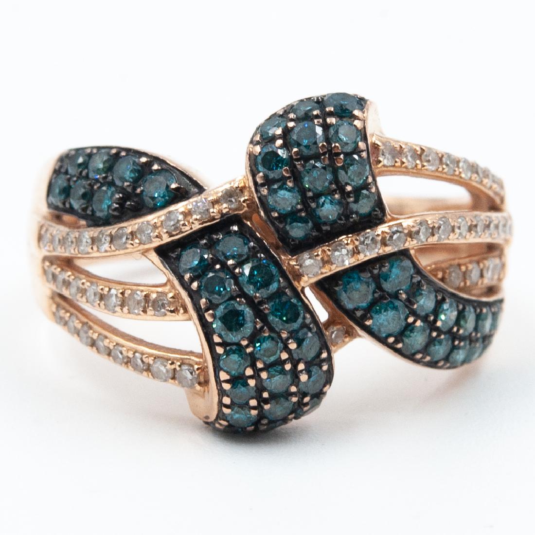 Effy 14kt Rose Gold Diamond Ring (1 of 4)