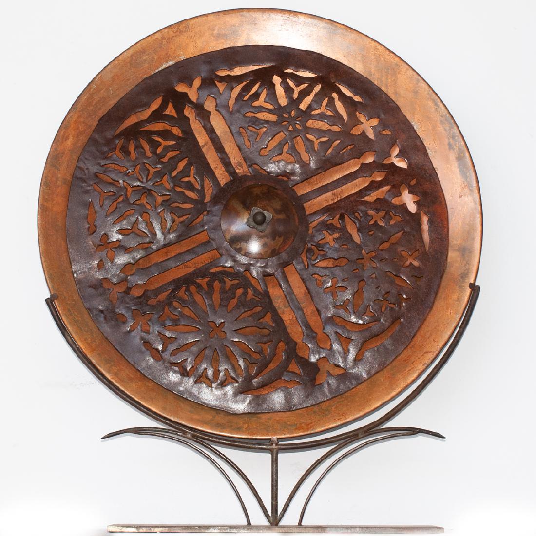 Tony Evans (American. 1942-2009) Copper Charger (1 of 4)