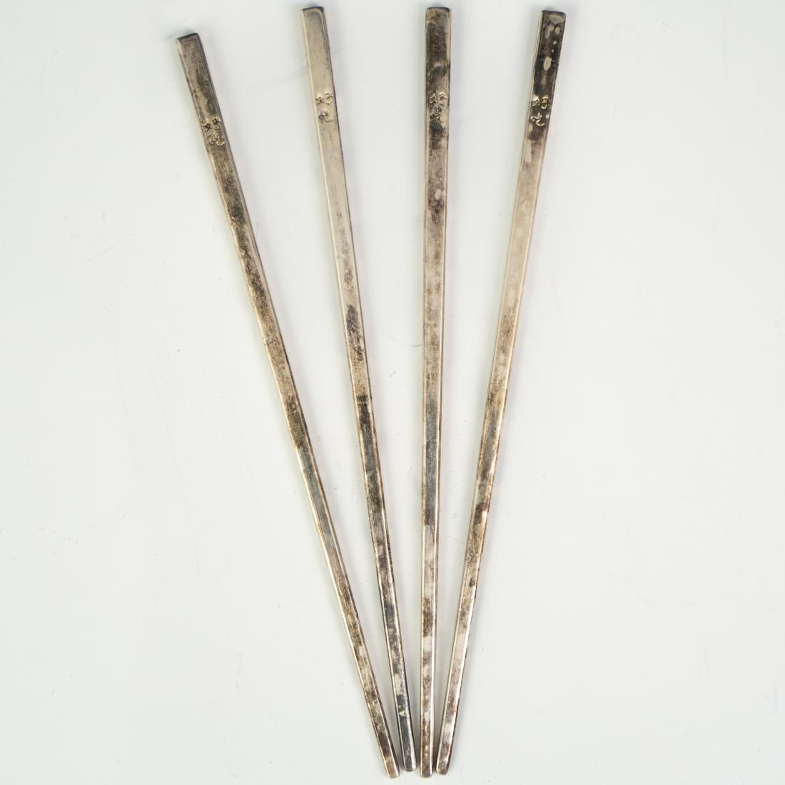 (8 Pc) Silver Plated Chop Sticks (1 of 3)