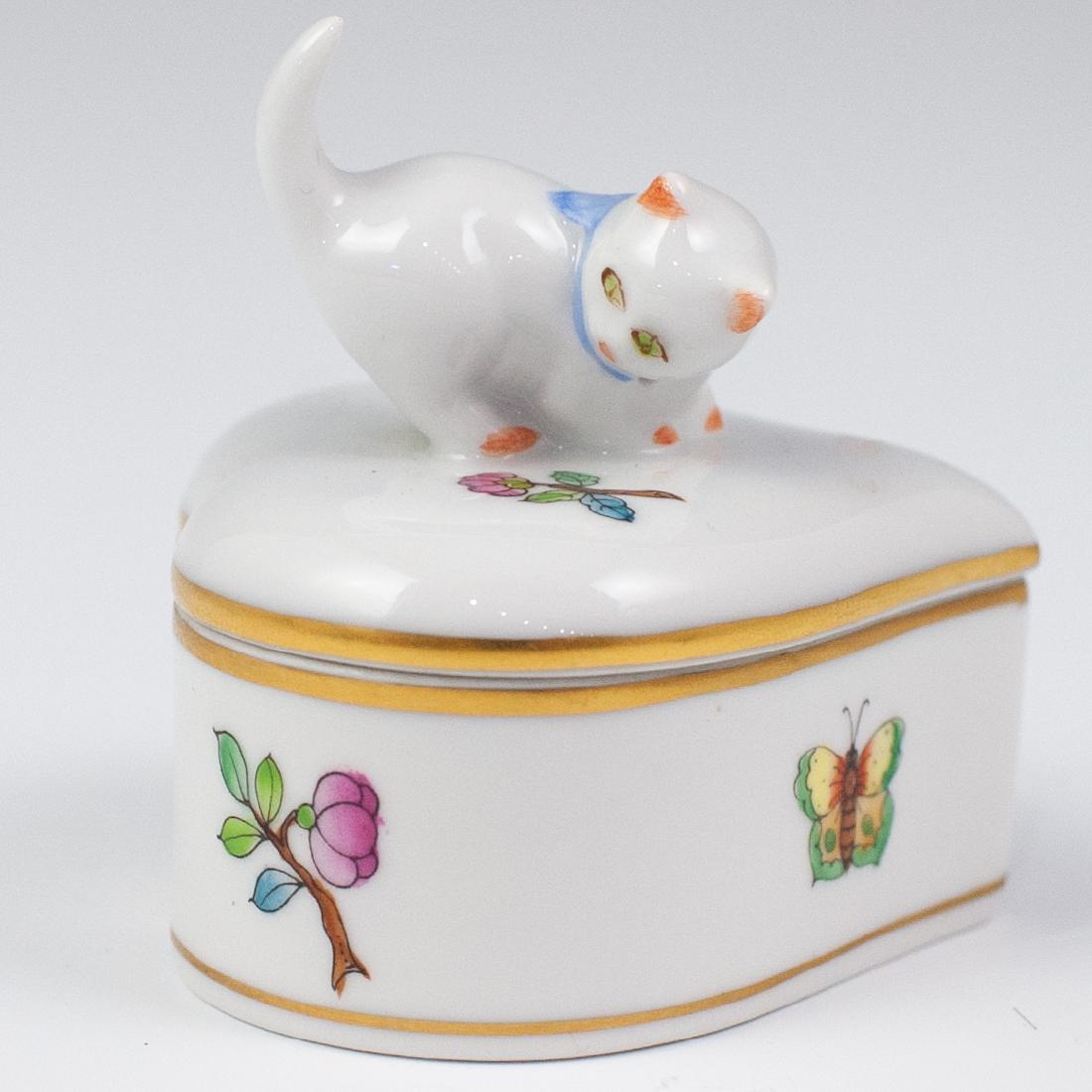 Herend Heart Shaped Trinket Box (1 of 3)