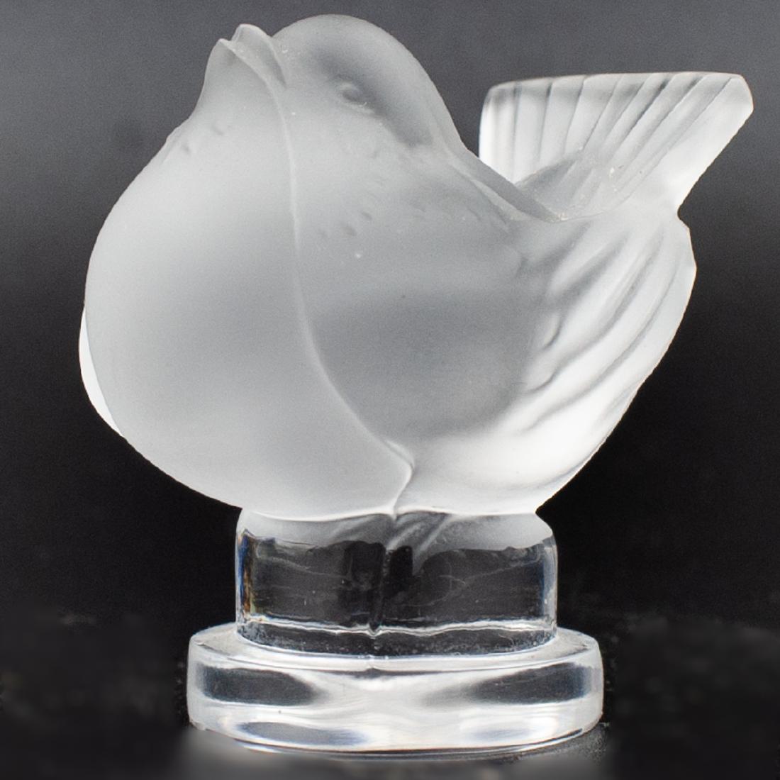 Lalique Crystal Sparrow Figurine (1 of 3)