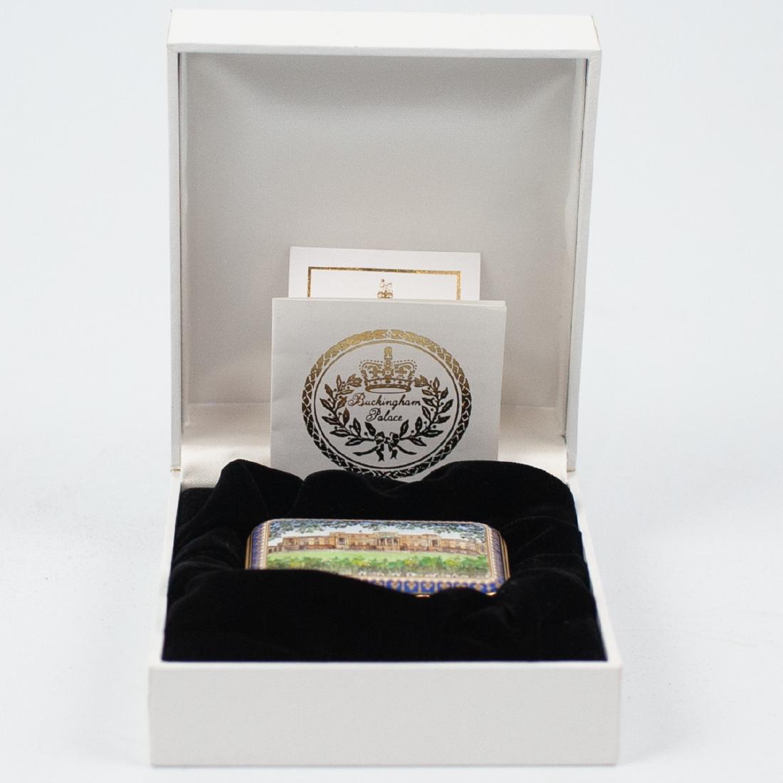 Halcyon Day "Buckingham Palace"  Enamel Pill Box (1 of 4)