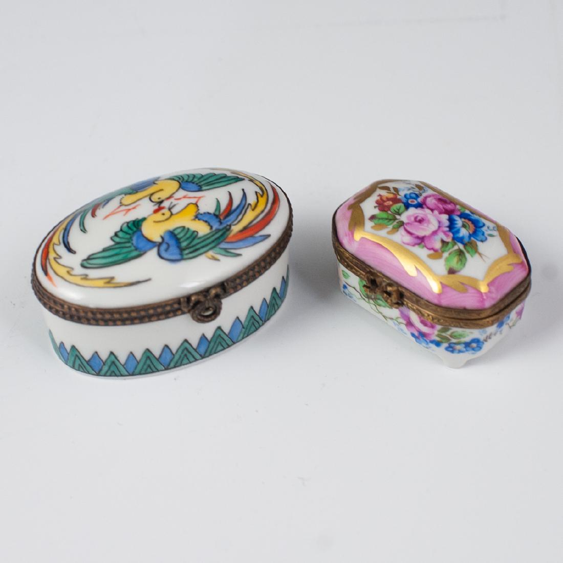 (2 Pc) Limoges Porcelain Trinket Boxes (1 of 11)